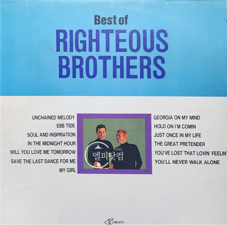 Righteous Brothers(라이처스 브라더스) / Best Of Righteous Brothers