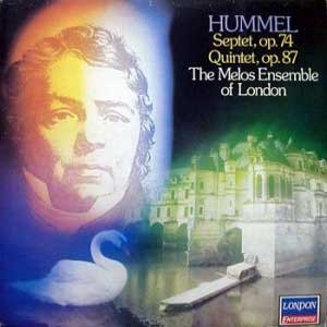 Melos Ensemble Of London / Hummel; Septet Op.74, Quintet Op.87