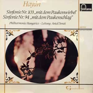Antal Dorati/ Haydn: Sinfonie Nr.103 mit dem Paukenwirbel, Nr.94 mit dem Paukenschlag