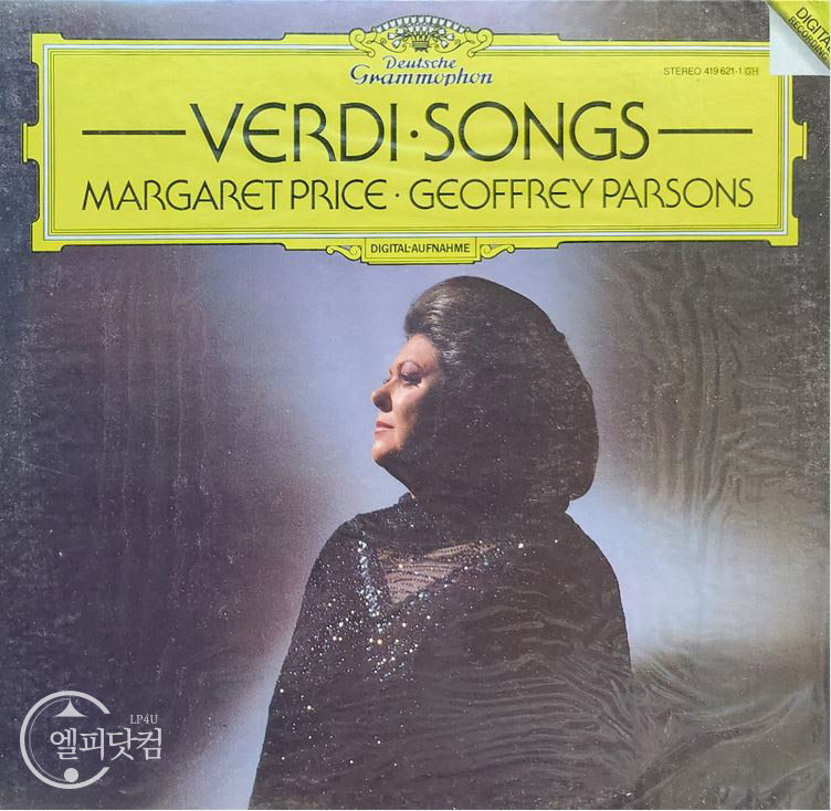 [미개봉LP] Margaret Price, Geoffrey Parsons / Verdi: Songs For Voice And Piano (Songs for Voice and Piano)
