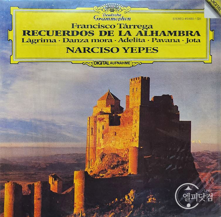 [미개봉LP] Narciso Yepes / Tarrega: Recuerdos De La Alhambra 알함브라 궁전의 추억