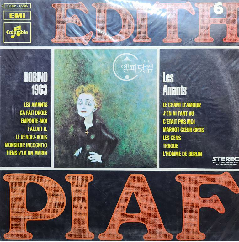 [미개봉LP] Edith Piaf - Vol.6: Bobino 1963 Les Amants