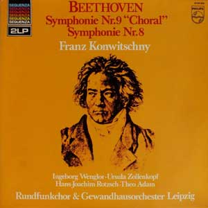 Franz Konwitschny/Beethoven: Symphonie Nr.9 "Choral", 8 2lp