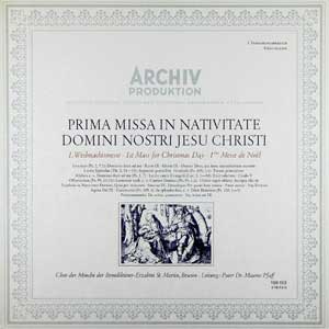 Pater Dr. Maurus Pfaff/Prima Missa In Nativitate Domini Nostri Jesu Christi