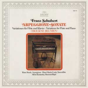 Klaus Storck/Hans-Martin Linde/Alfons Kontarsky/Schubert: Arpeggione- Sonate, Variations for Flute and Piano Trockne Blumen