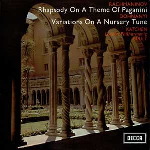 Julius Katchen/Adrian Boult/Rachmaninoff: Rhapsody On A Theme Of Paganini/Dohnanyi: Variations