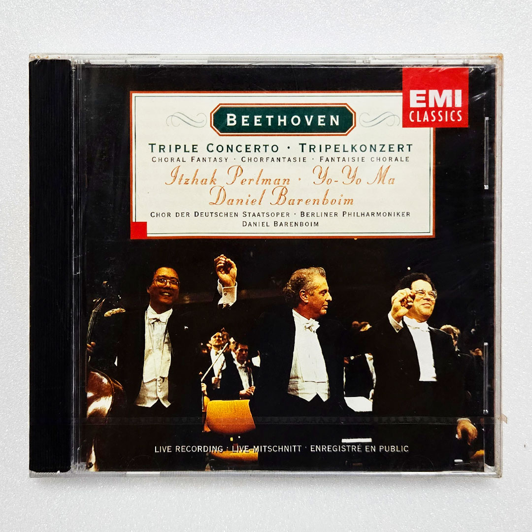 Itzhak Perlman, Yo-Yo Ma, Daniel Barenboim / Beethoven: Triple Concerto [미개봉 CD]