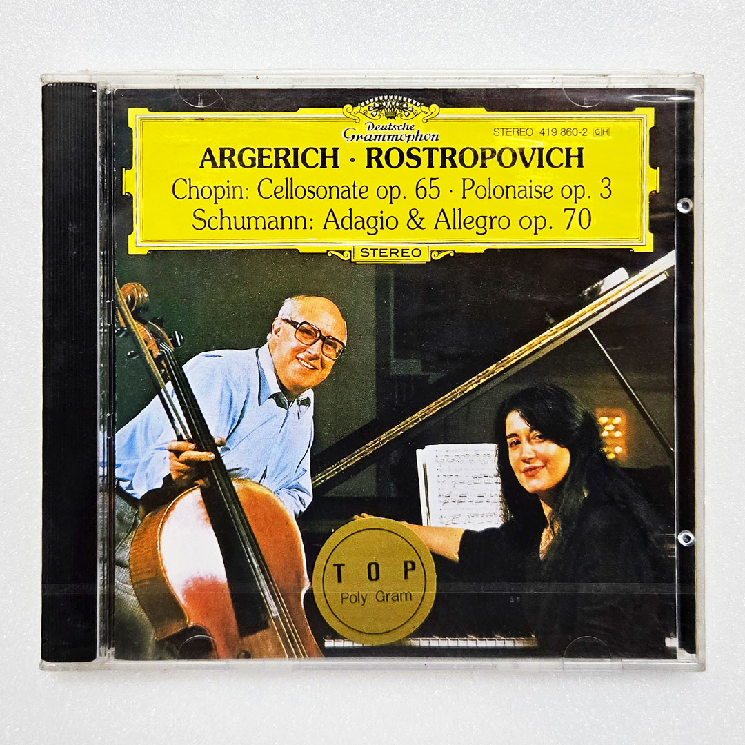 Argerich, Rostropovich / Chopin sonate op.65 , polonaise op.3, Schumann adagio & allegro op.70 [미개봉 CD]