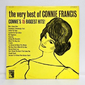 Connie Francis(코니 프란시스) / The Very Best Of Connie Francis - Connie's 15 Biggest Hits!