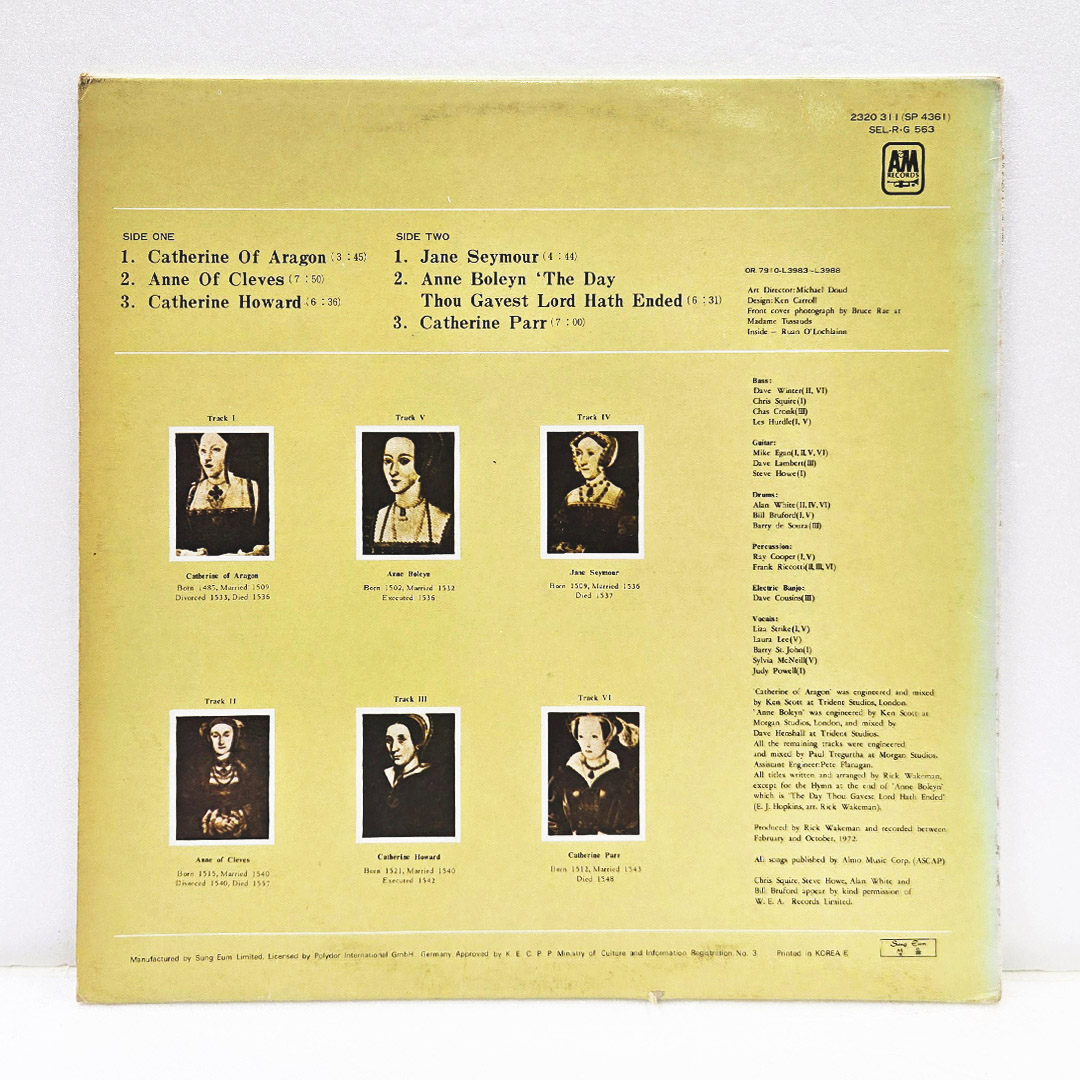 Rick Wakeman(릭 웨이크먼) / The Six Wives Of Henry VIII